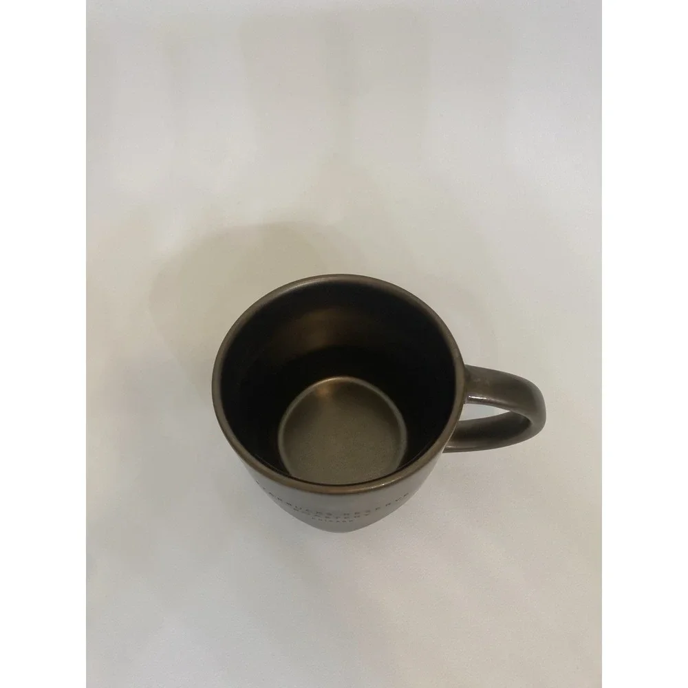 Starbucks RESERVE ROASTERY CHICAGO Bronze Brown Mug 12 oz 2019 Bevel
